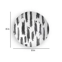 quirk india Multicolour Black Line Scribble Decorative Wall Plate image 3