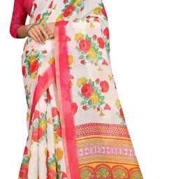 houseofcommon Woven Kanjivaram Pure Cotton, Cotton Linen Saree-picture-15