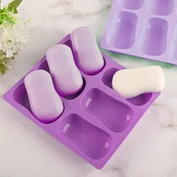 shakti ent Handmade Soap Tray Mold | Flexible Silicone Mould with Clean Multicolor Silicone Ice Cube Tray-picture-11