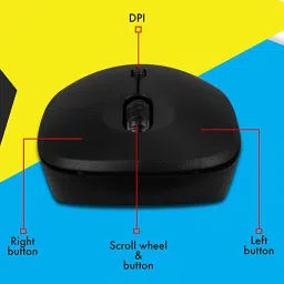 ZEBRONICS Zeb-Bold Wireless Optical Mouse (1600 DPI Adjustable, Smart Energy Saving Mode, Black) image 5