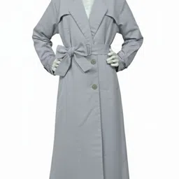 kulanza Polyster viscous Solid Coat For Women-picture-13