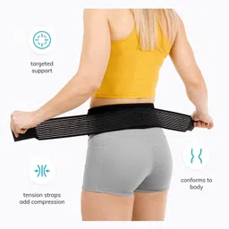 netvull Men and Women - Hip Braces for Hip Pain - Pelvic Support Belt - Trochanter Belt Back / Lumbar Support image 3