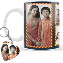 the hatke store Photo & Text Printed Cup For Raksha Bandhan Photo cup With Keychain P6 Ceramic Coffee Mug-picture-25