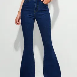 kotty Women Boot-Leg High Rise Blue Jeans-picture-19