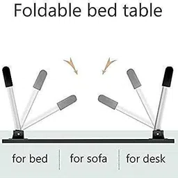 guruzone Multipurpose Foldable Table with Cup Holder, Study , Bed ,Table, Portable Wood Portable Laptop Table image 5