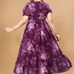 qena Women Maxi Purple Full Length Dress image 2
