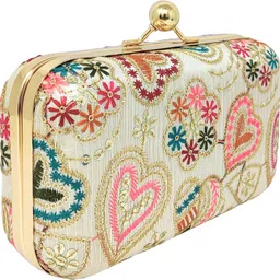gentrend Party Peach, Multicolor Clutch image 3