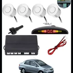 3a featuretail Universal 4 White Reverse Parking Sensor-AP25A333 Universal 4 White Reverse Parking Sensor-AP25A333 Parking Sensor image 1