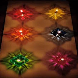 esp 3D Reflection Designer Reusable Multi Shape Transparent Oil Diya Candle-picture-14