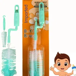 doctorgentle Liquid Cleanser and Baby Bottle Cleaning Brush With Nipple Cleaner (Bear Brush) image 1