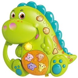 rutuff Mini Dinosaur Rattle Toy for Baby Made in Safe Non-Toxic Rattle-picture-21