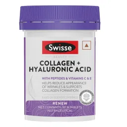 Swisse Collagen+ Hyaluronic Acid With Peptides, Vitamin C & E | Helps Reduce Apperance Of Wrinkles & Supports Collagen Formation For Youthful & Radiant Skin - 30 Tablets-image-7