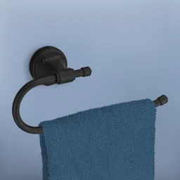 Stainless Steel 304 Grade Niko Napkin Ring/Towel Hanger/Bathroom Accessories Black Towel Holder-image-70
