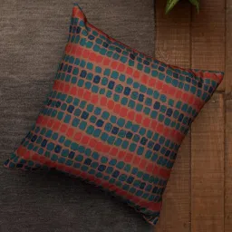 Blue Abstract PolyCanvas 16 x 16 Inch Cushion Cover by Zeba image 1