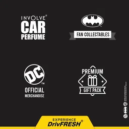 involve Your senses Batman Car Perfume Spray With 3 Hanging Cards | Car Freshener Spray image 4
