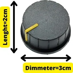 erhindia 10 Pcs Home Theater Amplifier Knob with Bush Width-2 cm Height-1.5 cm Knob Electronic Components Electronic Hobby Kit image 2