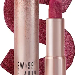 swiss beauty More Than Glitter Lipstick | Glittery Finish | Nourishing | With Vitamin C image 1