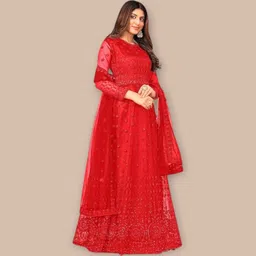 houseofcommon Net Stitched Anarkali Gown image 3