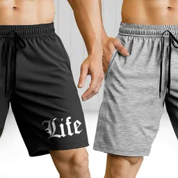 original creator Pack of 2 Printed Men Multicolor Regular Shorts-picture-23