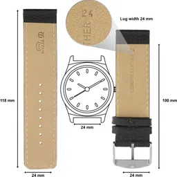 Titan NF1910271024S/P 22 mm Genuine Leather Watch Strap image 2