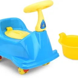 strommi Car Style Potty Seat for Toddlers Featuring Wheels, Removable Tray Closing Lid Potty Seat image 3