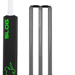 jaspo SLOG Cricket Plastic Cricket Bat with Soft Ball For all age groups Full Size Cricket Kit image 1