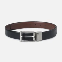 peter england Men Black Genuine Leather Belt image 1