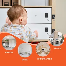 zodze Child Safety Lock with Keys for Fridge, Cabinet, Door Lock For Kids and Toddler image 3