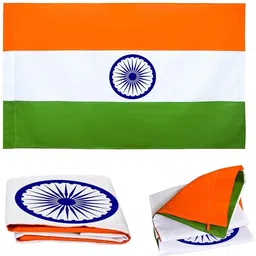 jamboree Indian Flag (24 X 36 Inch) - Tiranga (100% Polyster) Indian National Rectangle Outdoor Flag image 4