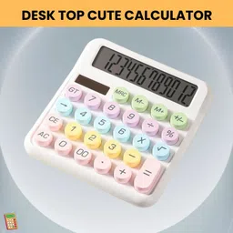 frony Desktop Cute Calculator, 12-Digit Large Display With Aesthetic Candy ColorU286 Desktop Cute Calculator, 12-Digit Large Display With Aesthetic Candy ColorQ286 Basic Calculator-picture-48