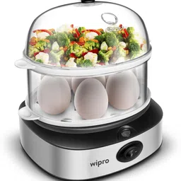 wipro 4 in 1 Electric Multi Cooker-Steamer,Poacher,Cook & Egg Boiler 360W Auto Cut off ?VB021140 Egg Cooker image 1