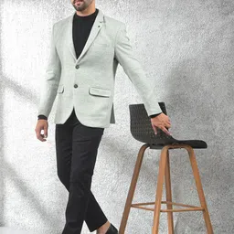 crimsoune club Men Solid Single Breasted Casual Blazer image 3