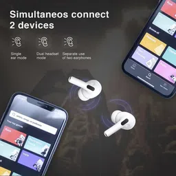 abhi A3 Airbuds Tws |Max Power| HD Sound | BT Earbuds |Mic & Touch Controls Bluetooth Headset image 2