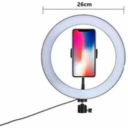 FIXTSON 10 inch Dimmable LED Selfie Ring Light Flash image 2