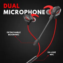 spinbot BattleBudz W20 Earphones with Boom Mic for Mobiles,PC,Xbox,PS4 ,PS5 Wired Gaming Headset image 5