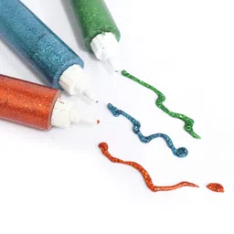Asian Hobby Crafts Glitter Sparkle Glue Tubes image 3