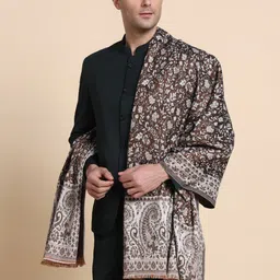 WEAVERS VILLA Acrylic, Wool Woven Men Shawl image 4