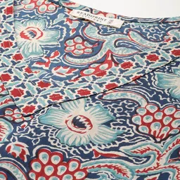 Readiprint Fashions Floral Printed Regular Pure Cotton Kurta with Trousers image 2