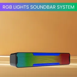 GUGGU Megabar (PORTABLE HOME TV SOUNDBAR) Dynamic Thunder Sound With RGB LightYK50 20 W Bluetooth Soundbar-image-91