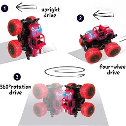 pulsbery Friction Powered Push and Pull Back Vehicle Toys for Kids Boys image 3