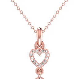 avsar Avsar BIS Hallmark AVP1228PB 14kt Cubic Zirconia Rose Gold Pendant-picture-37