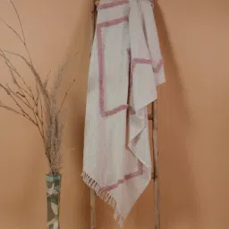 thegasbh Pink Cotton Hand Tufted 70X52 Inches Throw-picture-29