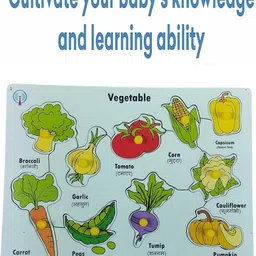 dgcrayons Wooden Puzzles Vegetable With Picture Jigsaw Puzzle for Kids,Thickness 9MM-picture-25