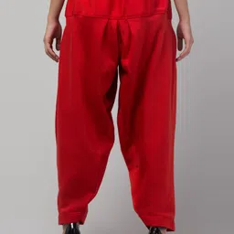 al-hudooms Wool Blend Solid Women ["Red"] Salwar image 2