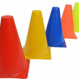 dinetic 6 Inch Cones Pack of 6, 10 Space Markers and 4 Meter Ladder Agility Combos Football Kit image 3