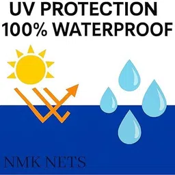 ecomesh 15FT X 12FT, 120 GSM / Heavy Duty Waterproof Tarpaulin Sheet 100% Pure Virgin Tent - For UV Resistant, Rain, Camping, Construction Sites, Transportation Covers, Temporary Shelters image 3