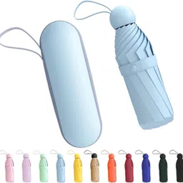 garsum Pocket Travel Umbrella Windproof (Manual Open) Sun Rain Mini Ultra-Light 2 Fold Umbrella-picture-24