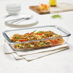 sarsawal Glass Serving Bowl Borosilicate Glass Rectangle Baking Dish Microwave Oven Safe 1600 ml-picture-18