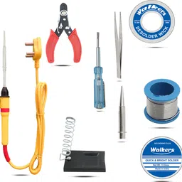 walkers WKCB6M1 9in1 Basic 25W Soldering Iron Machine Combo Kit with Solder Wire, Flux 25 W Simple image 1