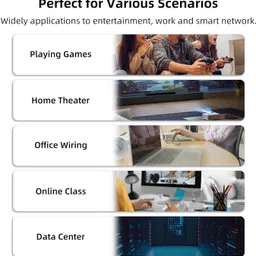 Sadow LAN Cable 5 m 5 Meters CAT5e Ethernet Cable Cat5 Lan Network Internet Modem RJ45 Patch Cord image 4